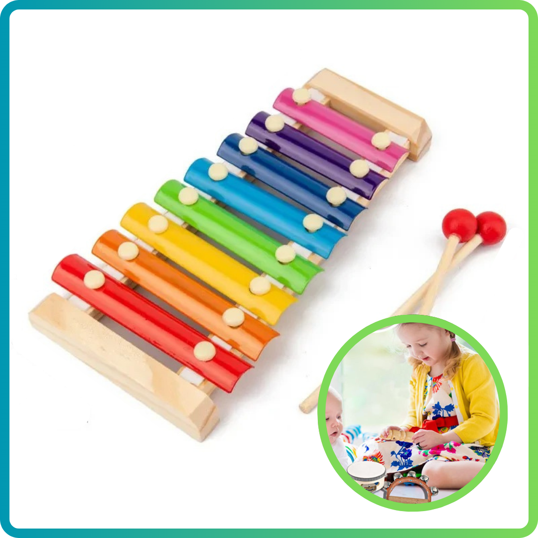 Instrument de musique enfant jouet en Bois Colore XYLOPHONE