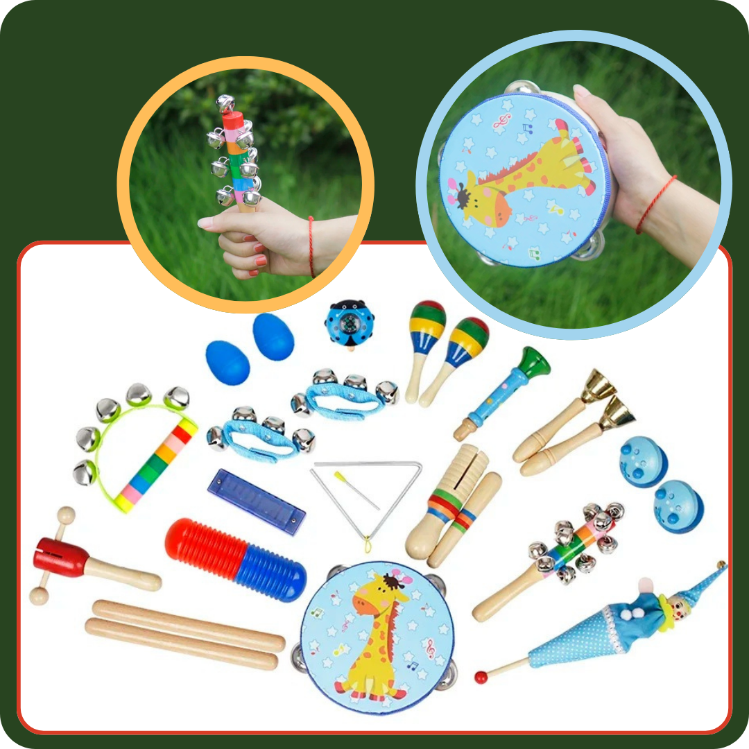 Instruments de musique à percussion | Percutap⹠22 Instruments de musique pour un éveil musical complet