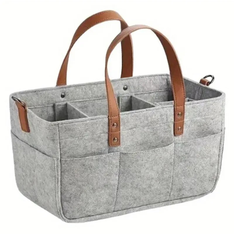 Organisateur 5 en 1 - Sac à Couches - Rangement pour jouets - Sac de voyage - Boite d'épicerie, Panier pique-nique