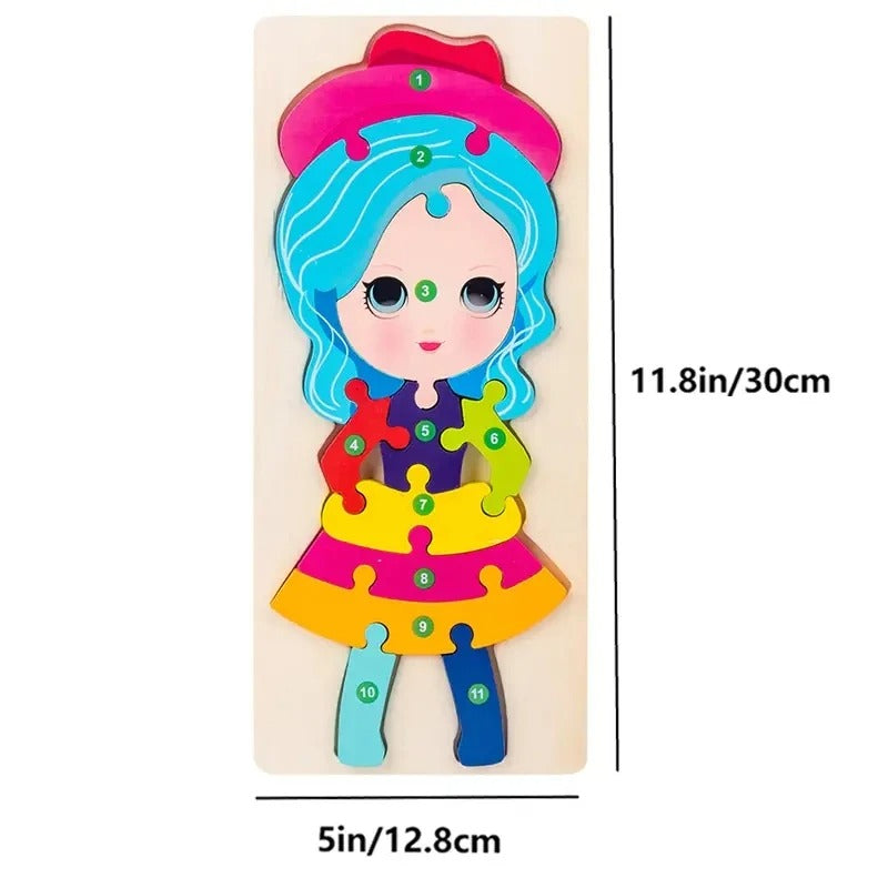 PUZZLE BEBE | Curiopuzzle™ casse-tête d'apprentisage