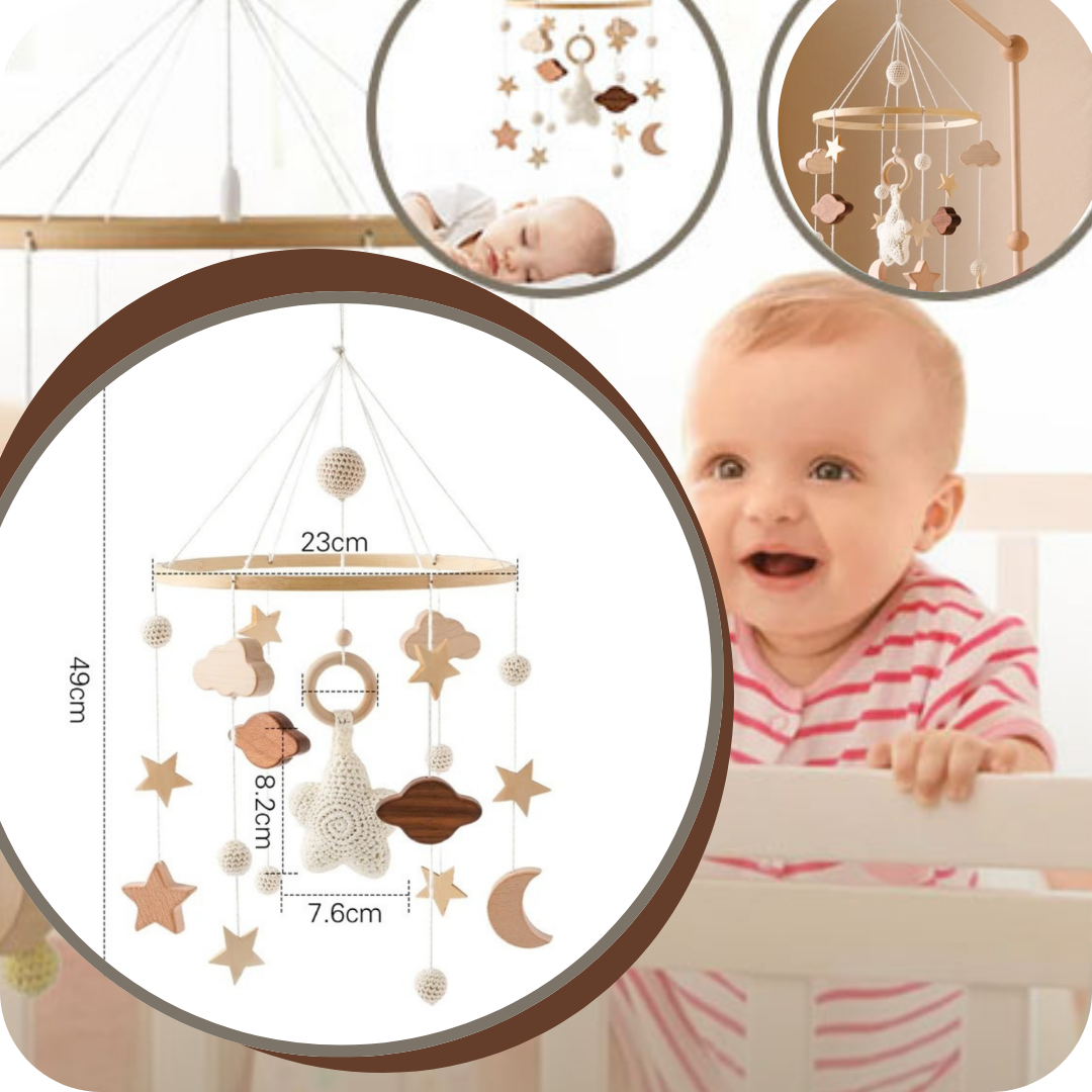 Mobile de lit *CIEL ĂTOILĂ* DĂ©coration Apaisante dans la Chambre de BĂ©bĂ©