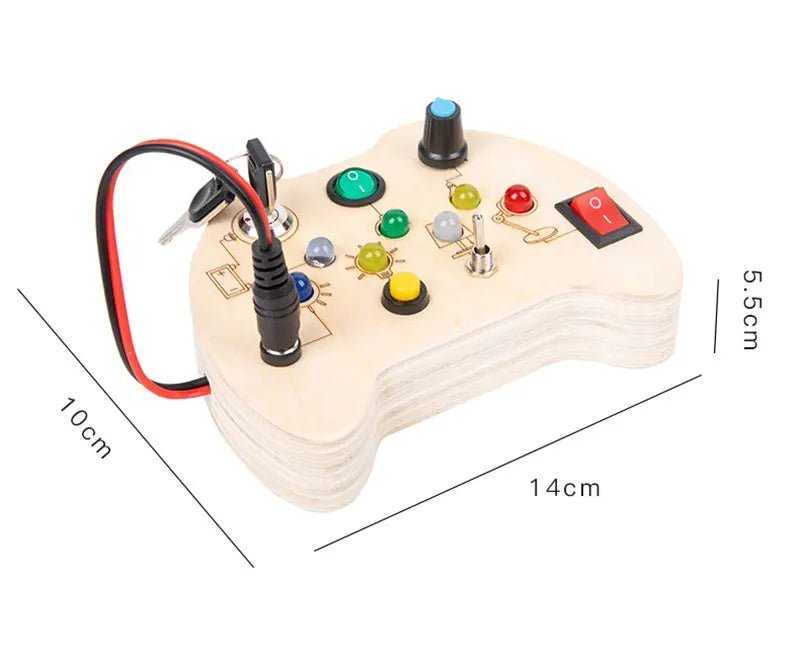 CircuitLED - Circuit lumineux en bois - Manette de jeu - Tytan Bear Toys&Plush