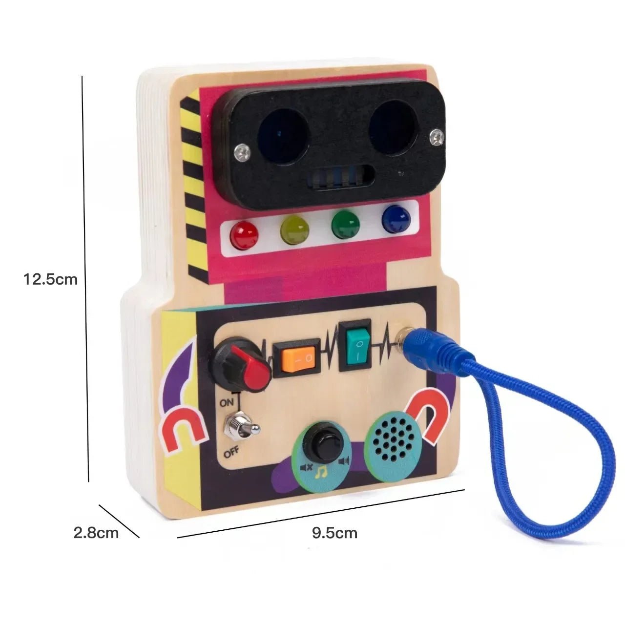 CircuitLED - Circuit lumineux en bois - Robot - Tytan Bear Toys&Plush