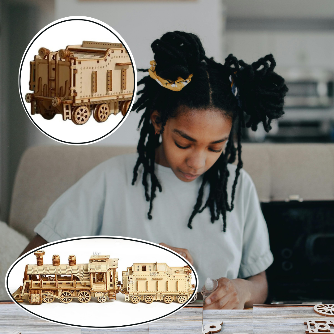 Puzzle 3D | Boizzle™ Duo mini train et fourgon