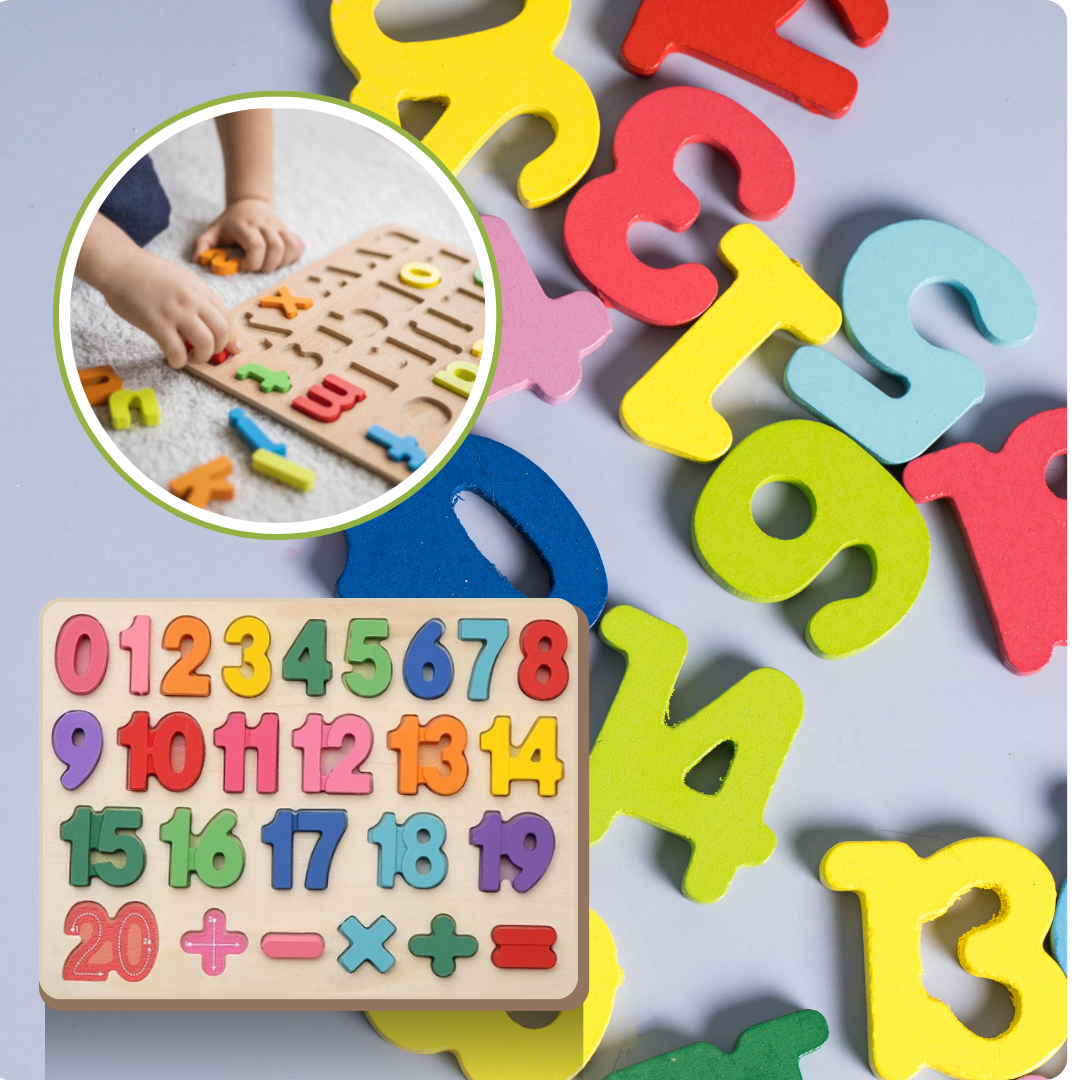 Puzzle BEBE | Édulobois™ chiffres & nombres