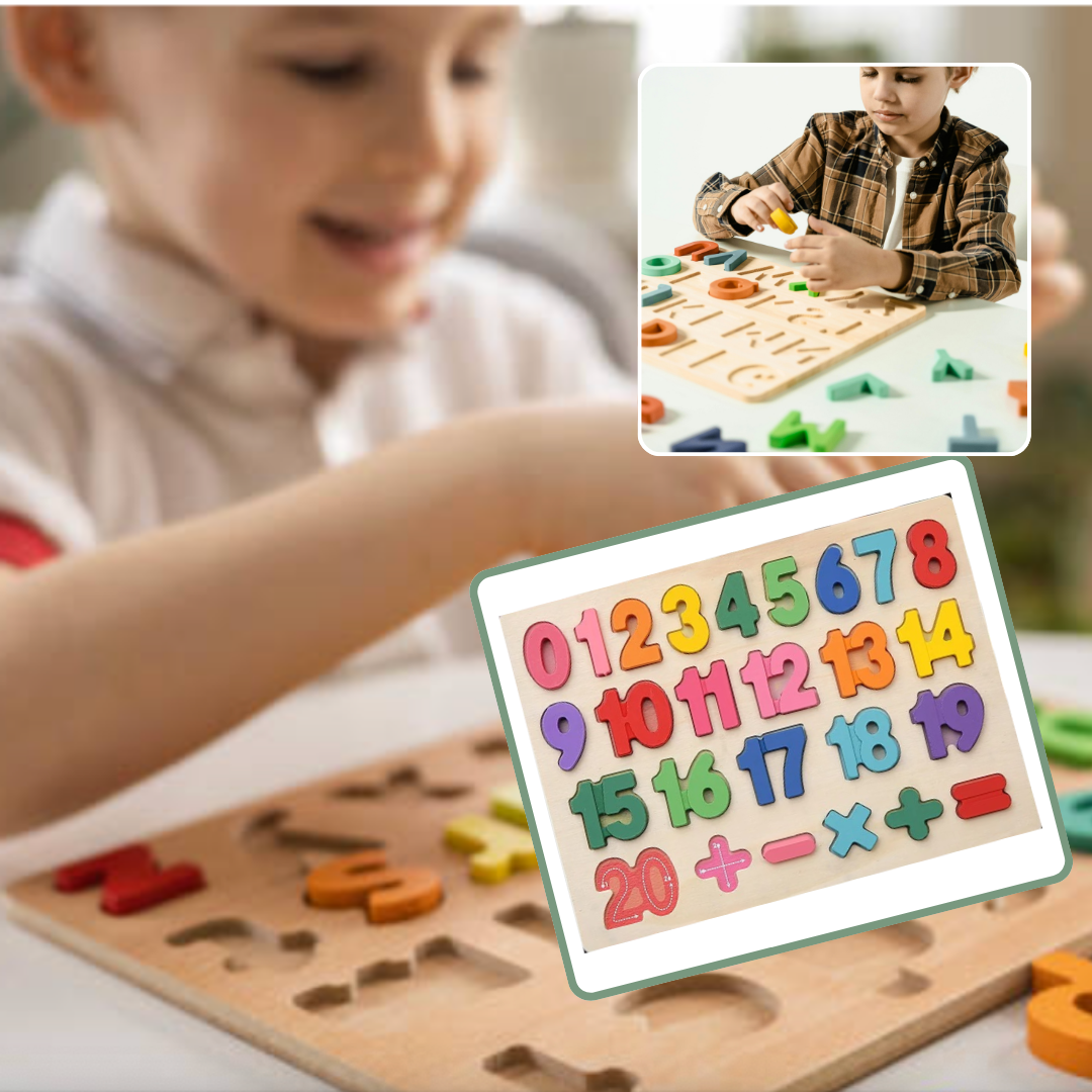 Puzzle BEBE | Édulobois™ chiffres & nombres