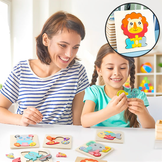 PUZZLE BEBE | Ludipuzzle™ Ensemble de 6 casse-têtes: les animaux