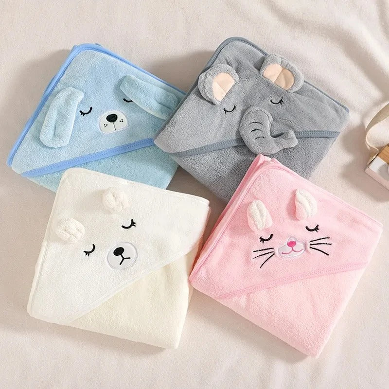 Cape de bain bébé | DadaZoo™ OURS BLANC