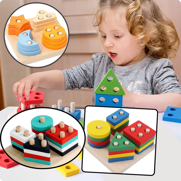 Jouets Montessori à Empiler Et De Tri 1 2 3 Ans, Jouet D