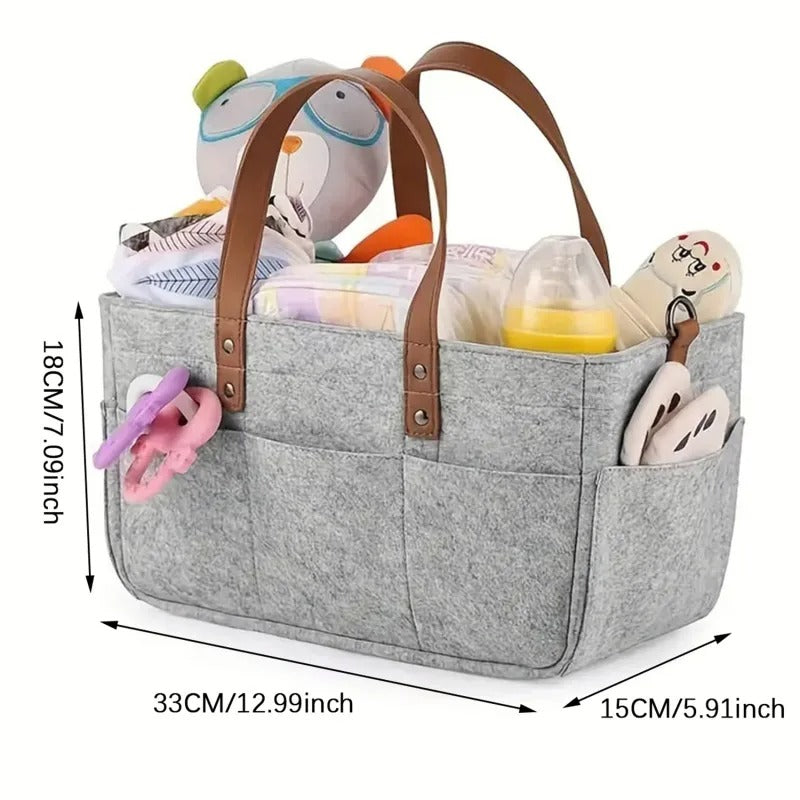 Organisateur 5 en 1 - Sac à Couches - Rangement pour jouets - Sac de voyage - Boite d'épicerie, Panier pique-nique