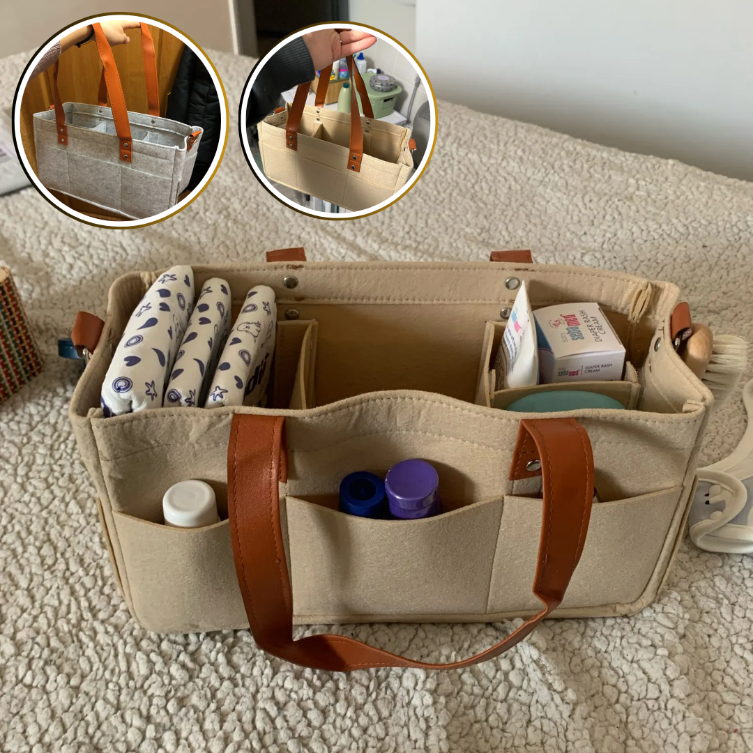 Organisateur 5 en 1 - Sac à Couches - Rangement pour jouets - Sac de voyage - Boite d'épicerie, Panier pique-nique