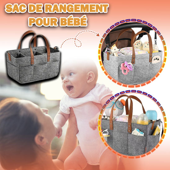 Organisateur 5 en 1 - Sac à Couches - Rangement pour jouets - Sac de voyage - Boite d'épicerie, Panier pique-nique