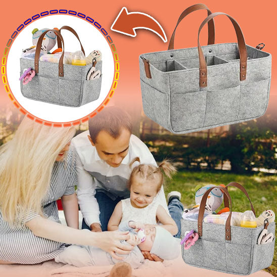 Organisateur 5 en 1 - Sac à Couches - Rangement pour jouets - Sac de voyage - Boite d'épicerie, Panier pique-nique