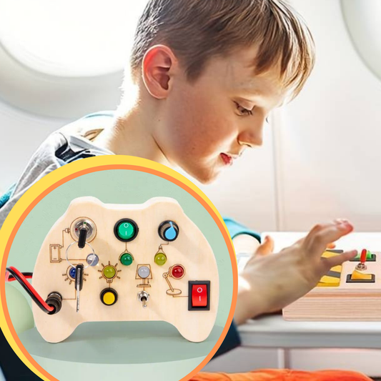 Tableau d'activité Montessori - CircuitDEL™  MANETTE DE JEU - Cadeau Ludique et Éducatif