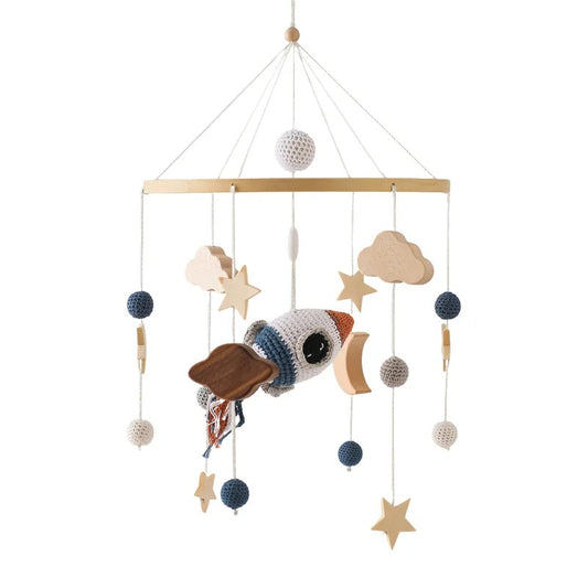 Mobile de lit *FUSÉE SPATIALE* Décoration chambre bébé