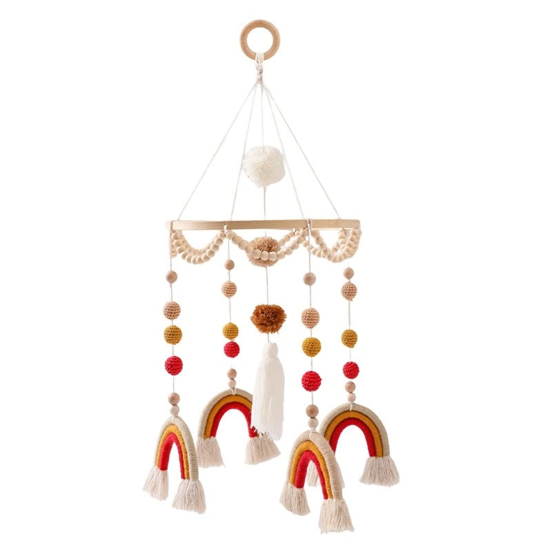 Mobile de lit | ARC-EN-CIEL ROUGE OU ROSE