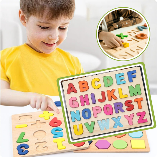 Puzzle BEBE | Édulobois™ Lettres de l'alphabet