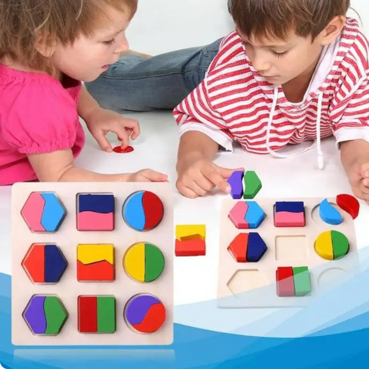 Puzzle BEBE | Édulobois™ formes géométriques