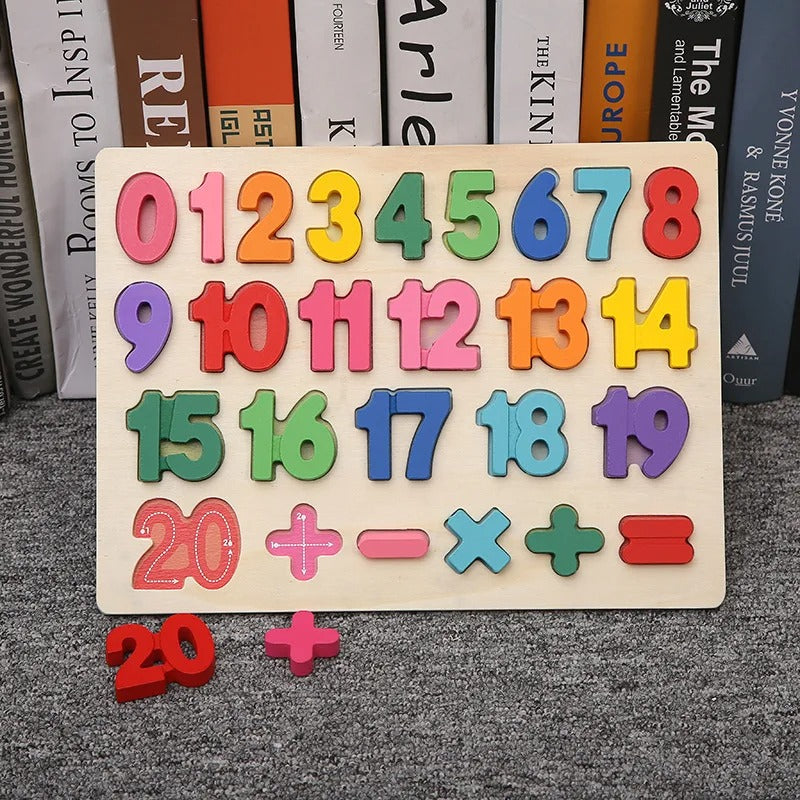 Puzzle BEBE | Édulobois™ chiffres & nombres